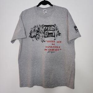 Al Capone mens tshirt XL grey